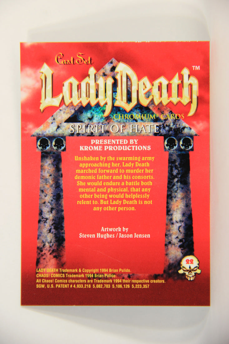 Lady Death Chromium 1994 Trading Card #22 Spirit Of Hate ENG L006261