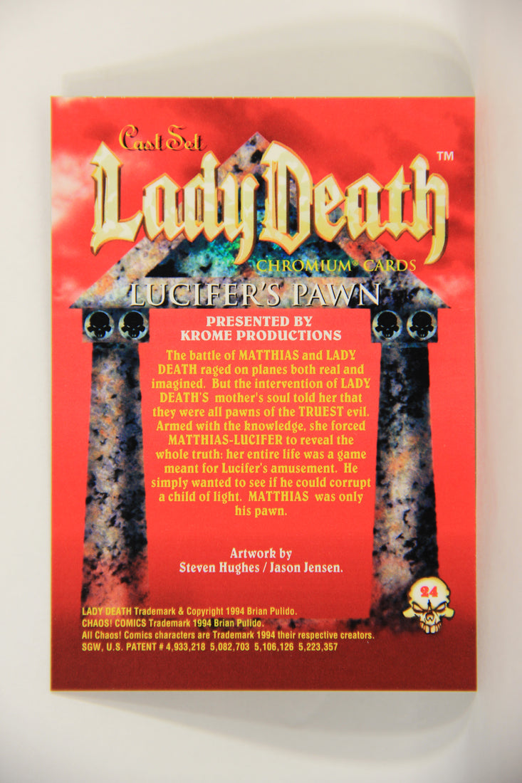 Lady Death Chromium 1994 Trading Card #24 Lucifer's Pawn ENG L006263