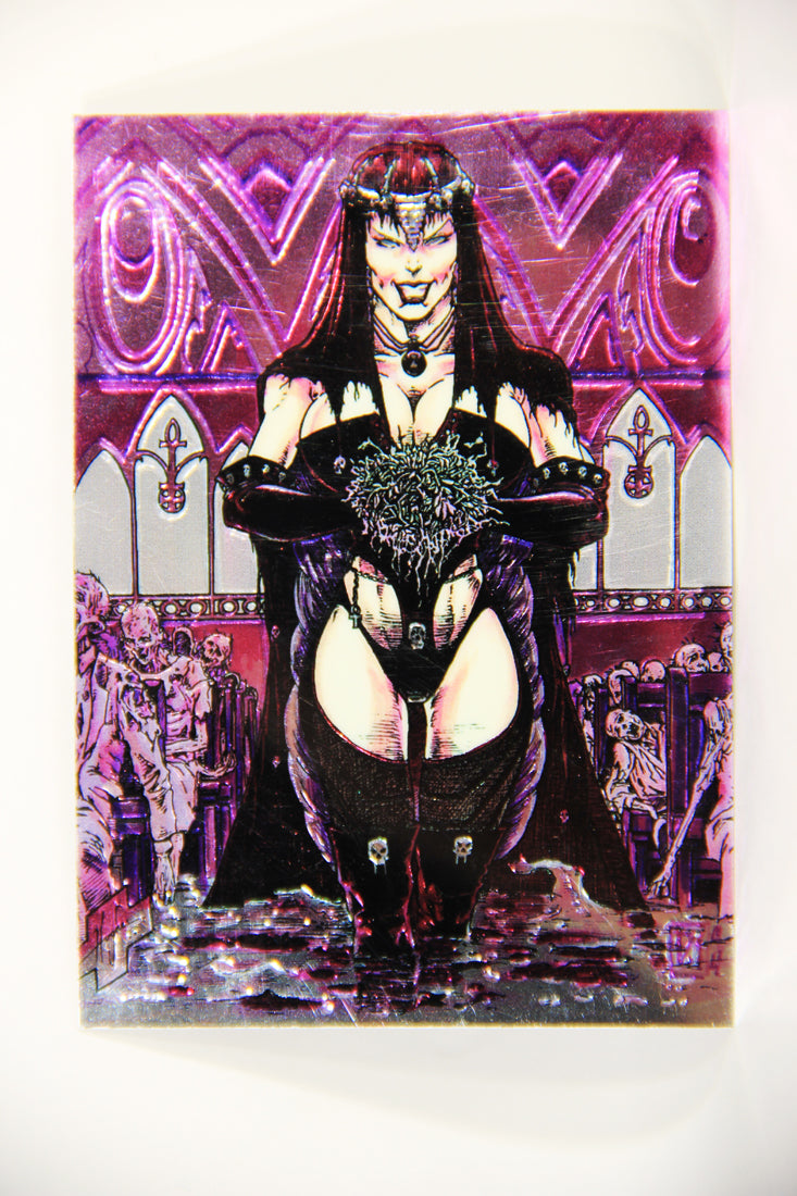 Lady Death Chromium 1994 Trading Card #32 Black Wedding ENG Puzzle L006271