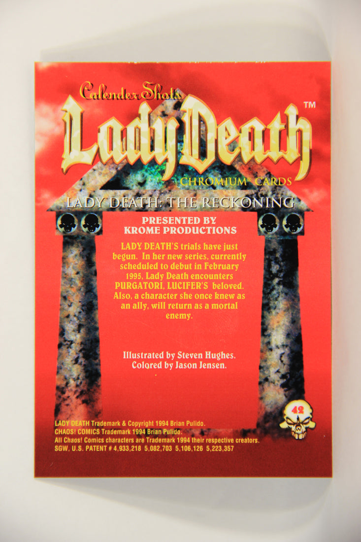 Lady Death Chromium 1994 Trading Card #42 Lady Death The Reckoning ENG L006281