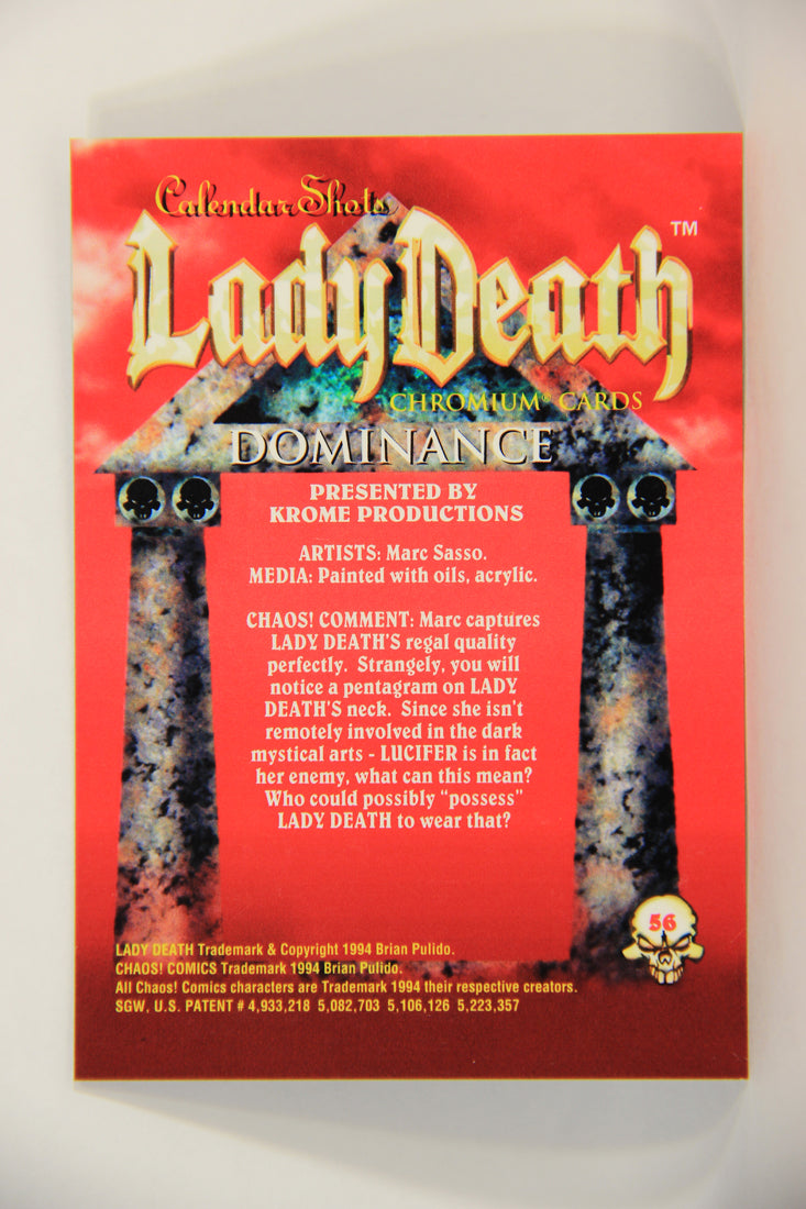 Lady Death Chromium 1994 Trading Card #56 Dominance ENG L006293