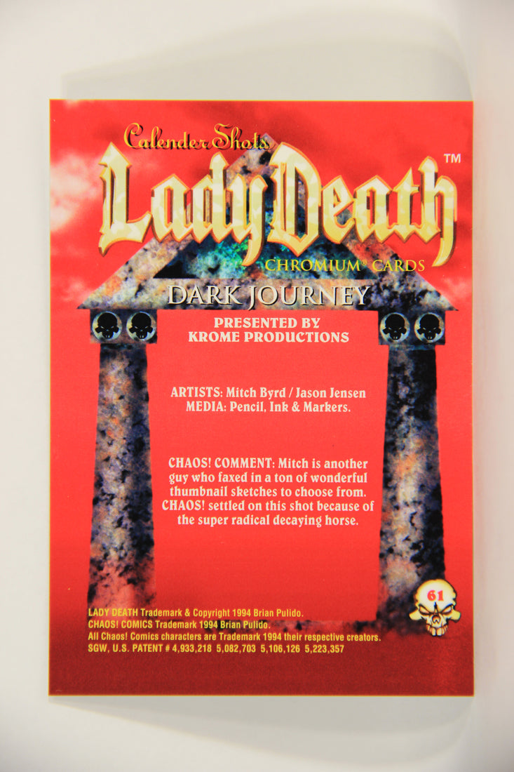 Lady Death Chromium 1994 Trading Card #61 Dark Journey ENG L006298