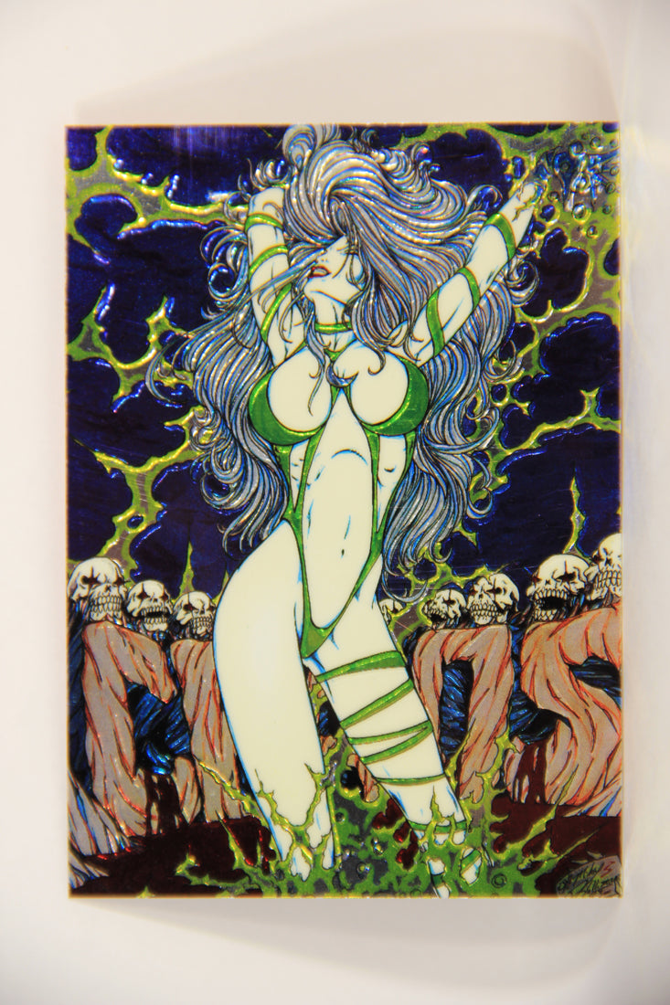 Lady Death Chromium 1994 Trading Card #62 Green Hell ENG L006299