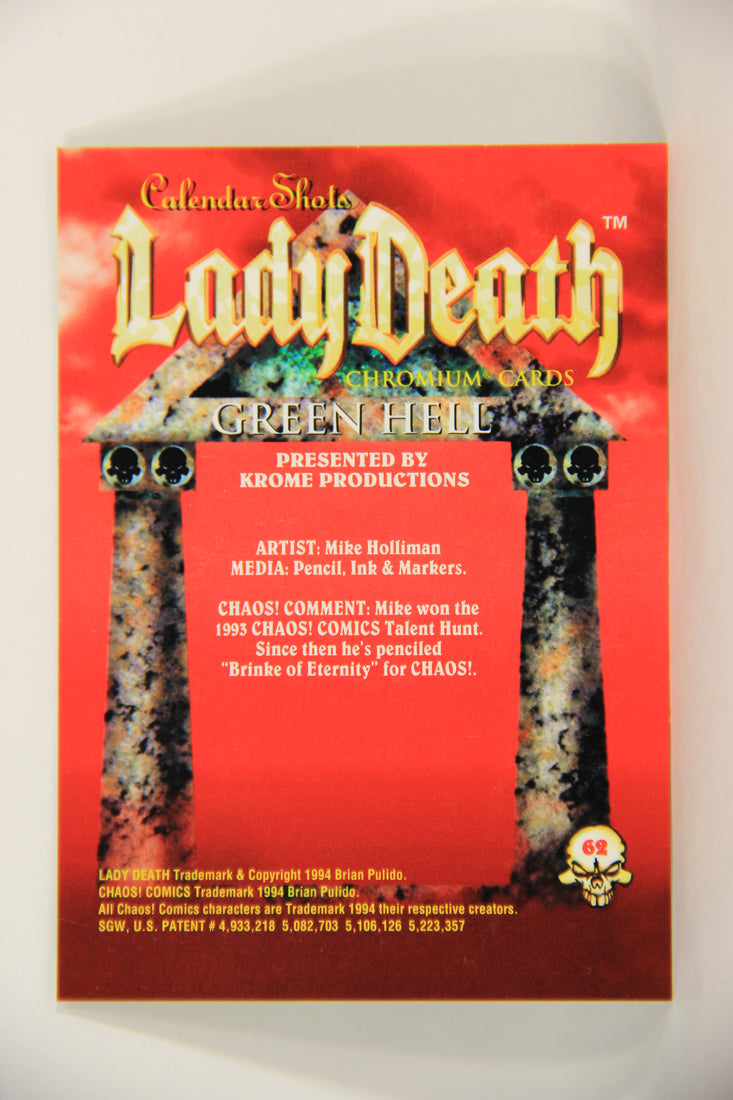 Lady Death Chromium 1994 Trading Card #62 Green Hell ENG L006299