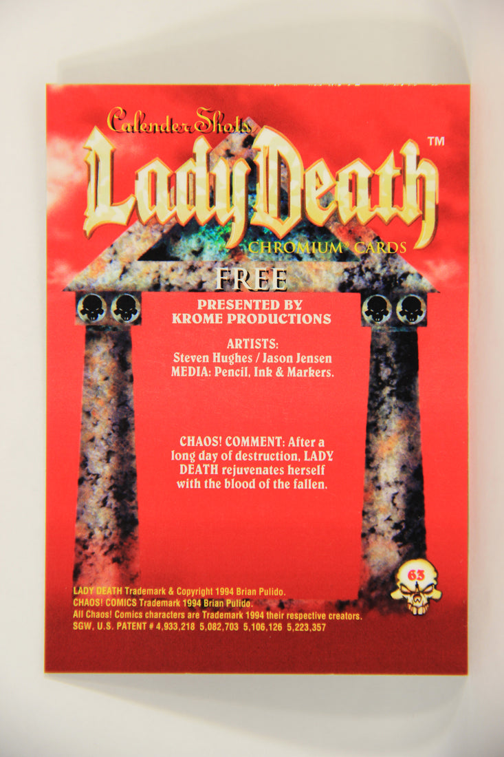 Lady Death Chromium 1994 Trading Card #63 Free ENG L006300