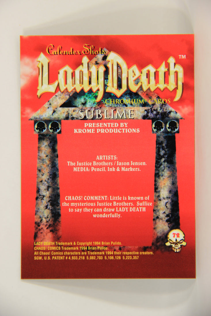 Lady Death Chromium 1994 Trading Card #72 Sublime ENG L006309