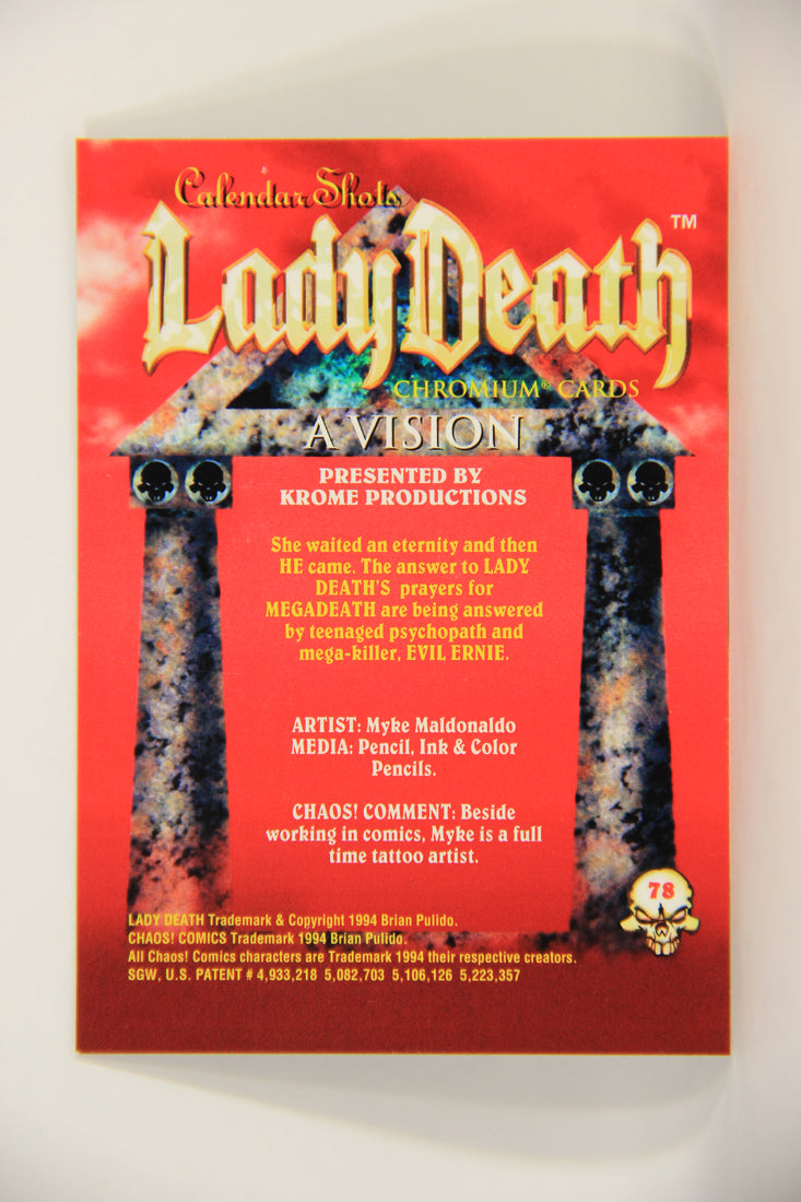 Lady Death Chromium 1994 Trading Card #78 A Vision ENG L006315