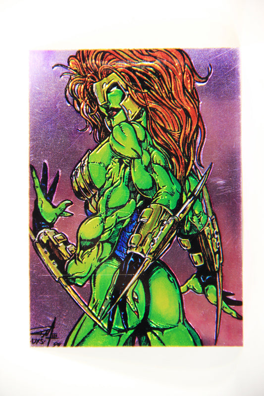 Lady Death Chromium 1994 Trading Card #93 Defcon 4 ENG L006324