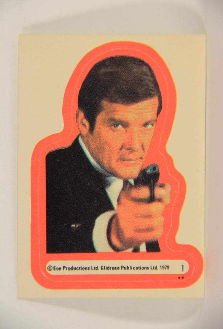 Moonraker James Bond 1979 Trading Card Sticker #1 Agent 007 Licence To Kill L006837