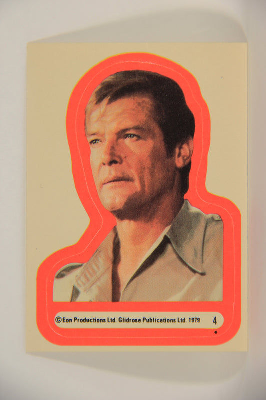 Moonraker James Bond 1979 Trading Card Sticker #4 Roger Moore L006840