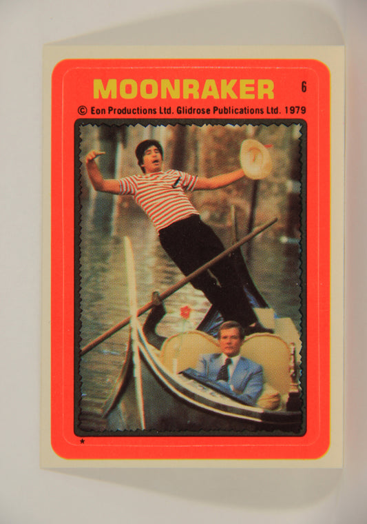 Moonraker James Bond 1979 Trading Card Sticker #6 Bond 007 In Venice L006842