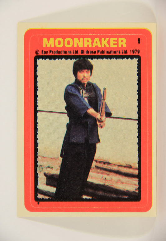 Moonraker James Bond 1979 Trading Card Sticker #9 Toshiro Suga Plays Chang L006845