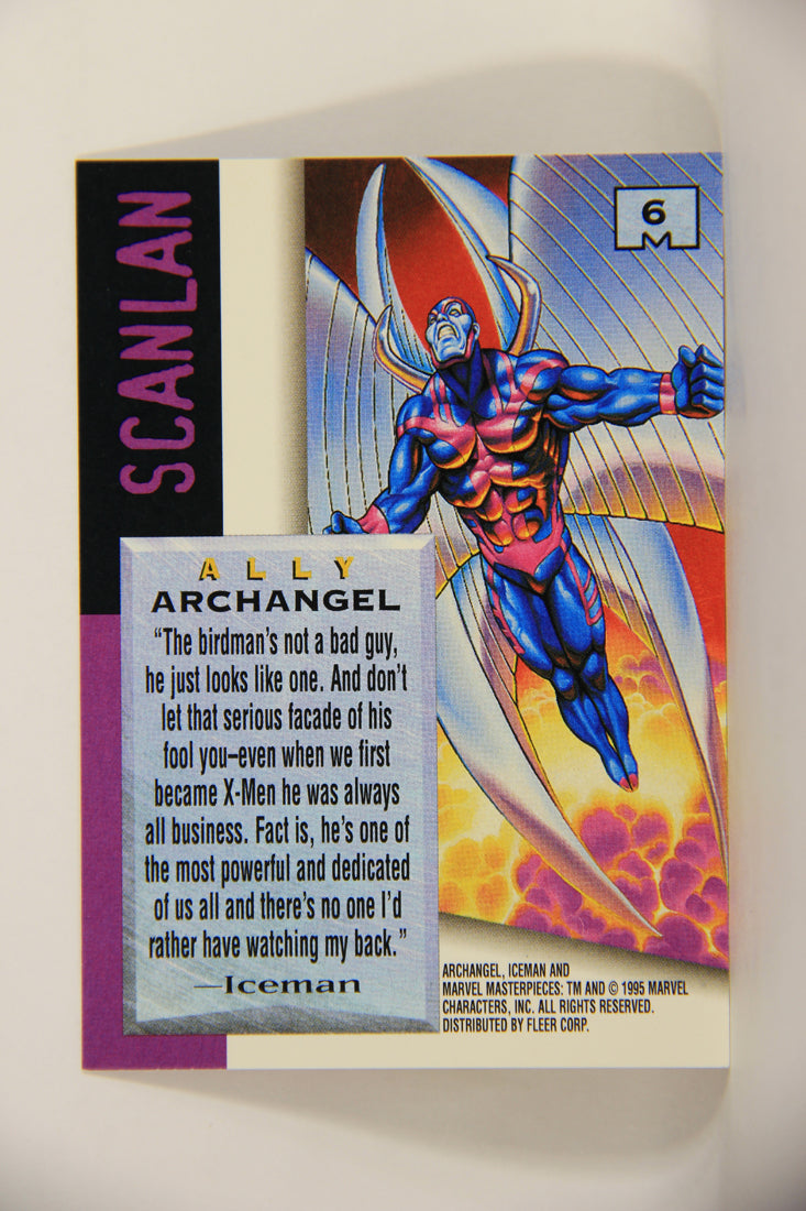 Marvel Masterpieces 1995 Trading Card #6 Archangel ENG Fleer L006945