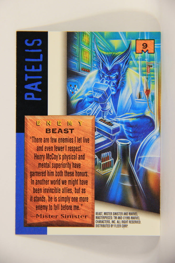 Marvel Masterpieces 1995 Trading Card #9 Beast ENG Fleer L006948