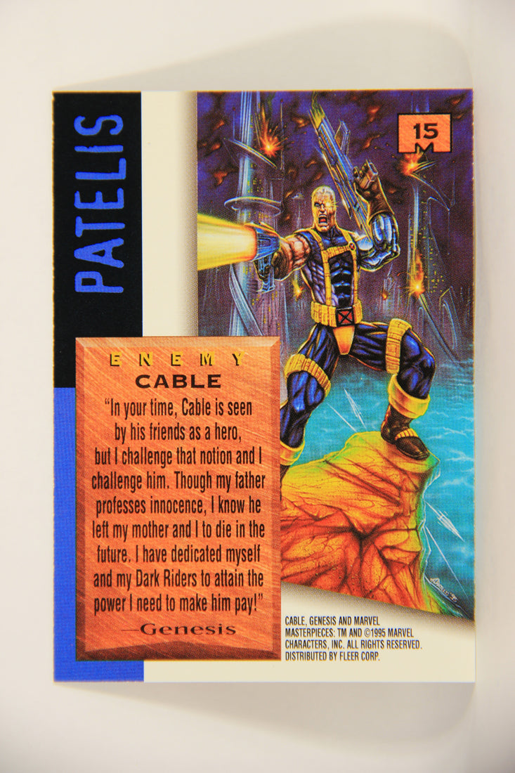 Marvel Masterpieces 1995 Trading Card #15 Cable ENG Fleer L006954