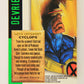 Marvel Masterpieces 1995 Trading Card #22 Cyclops ENG Fleer L006961