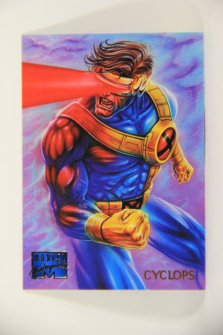 Marvel Masterpieces 1995 Trading Card #23 Cyclops ENG Fleer L006962