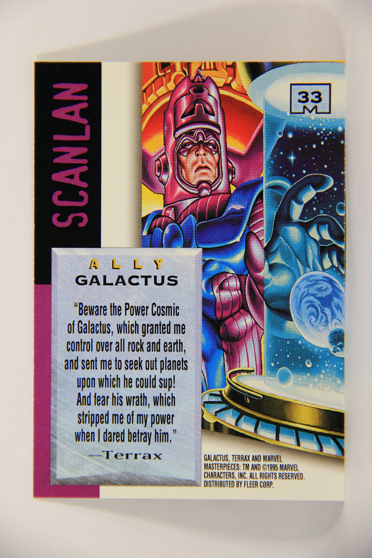 Marvel Masterpieces 1995 Trading Card #33 Galactus ENG Fleer L006972