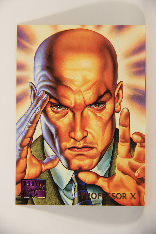 Marvel Masterpieces 1995 Trading Card #75 Professor X ENG Fleer L007014