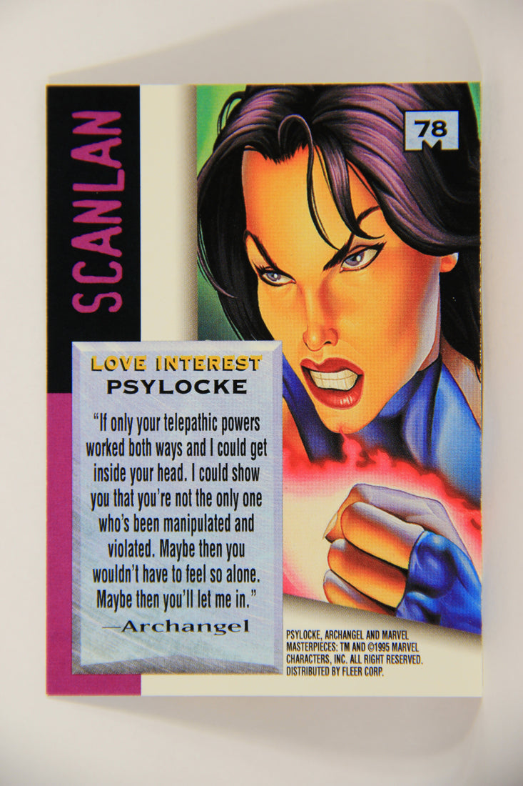 Marvel Masterpieces 1995 Trading Card #78 Psylocke ENG Fleer L007017