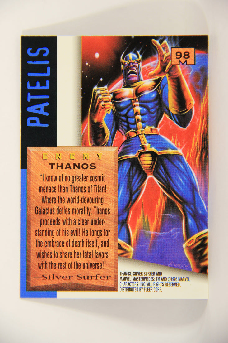 Marvel Masterpieces 1995 Trading Card #98 Thanos ENG Fleer L007037