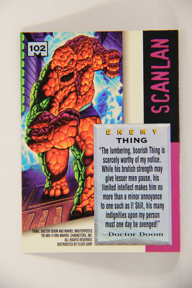 Marvel Masterpieces 1995 Trading Card #102 Thing ENG Fleer L007041