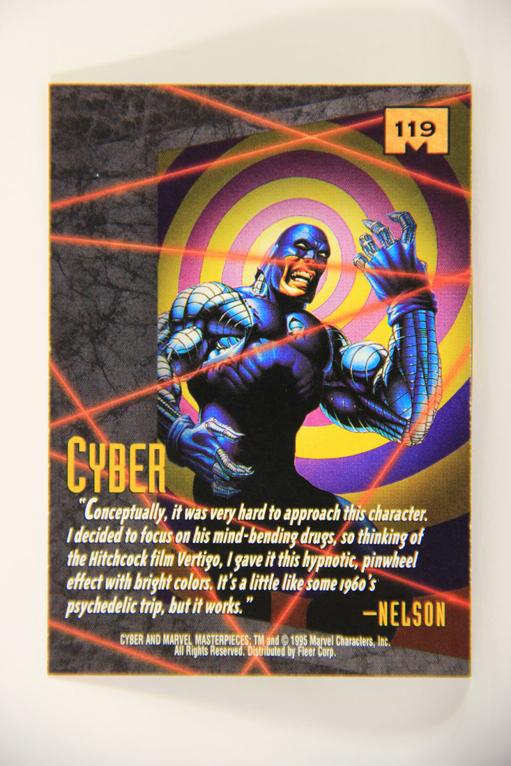 Marvel Masterpieces 1995 Trading Card #119 Cyber ENG Fleer L007058