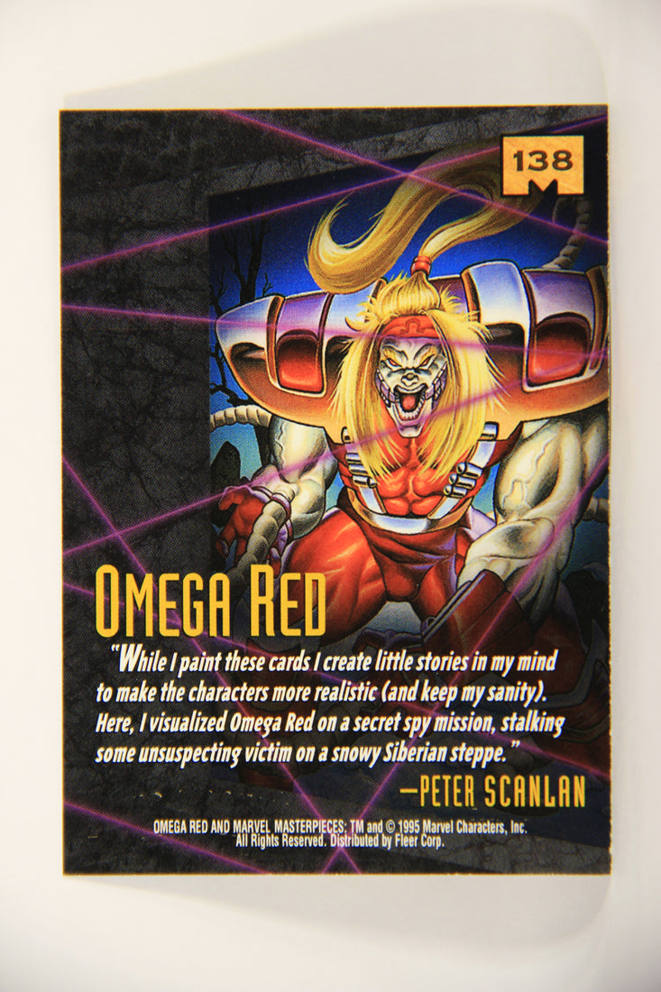 Marvel Masterpieces 1995 Trading Card 138 Omega Red ENG Fleer