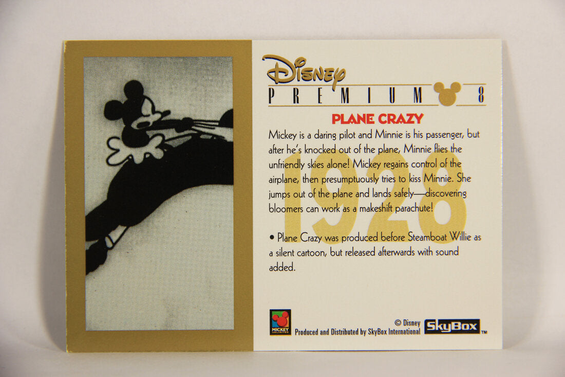 Disney Premium 1995 Trading Card #8 Plane Crazy L007191