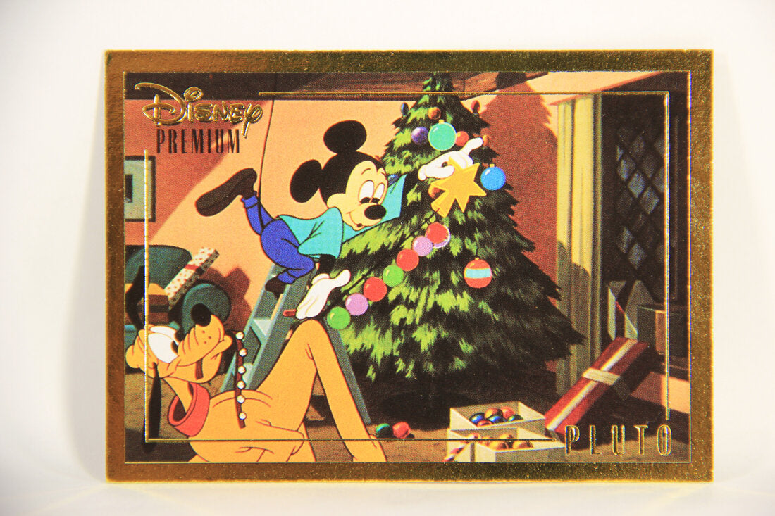 Disney Premium 1995 Trading Card #42 Pluto's Christmas Tree L007225