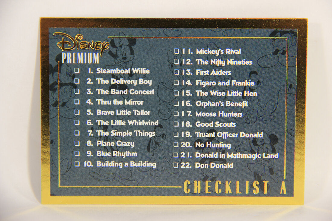 Disney Premium 1995 Trading Card #79 Checklist A L007262