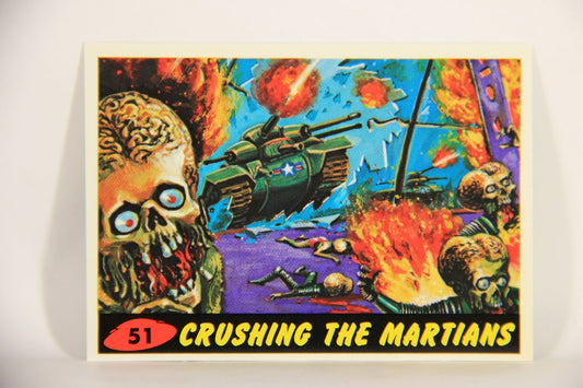 Mars Attacks 1994 Topps Trading Card #51 Crushing The Martians ENG Artwork L007314