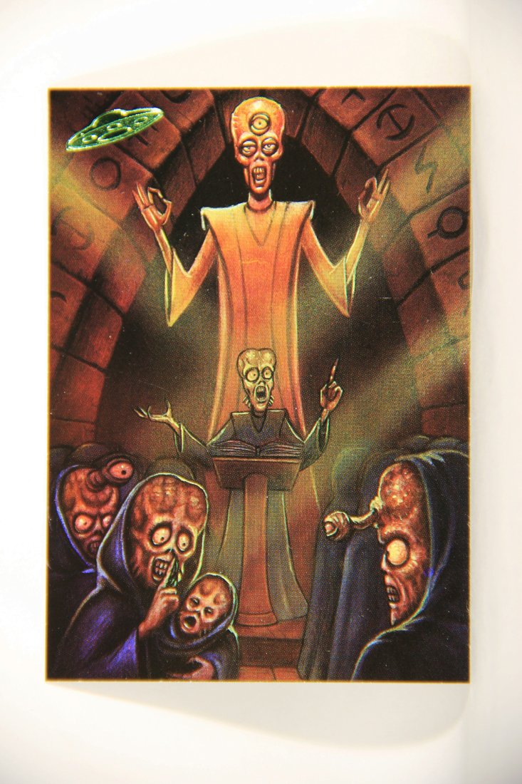 Mars Attacks 1994 Topps Trading Card #91 New Visions ENG Artwork L007354