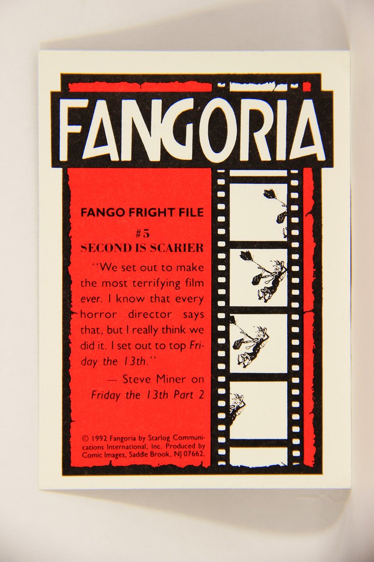 Fangoria Magazine Cover 1992 Trading Card #5 Second Is Scarier - House Movie ENG L007483