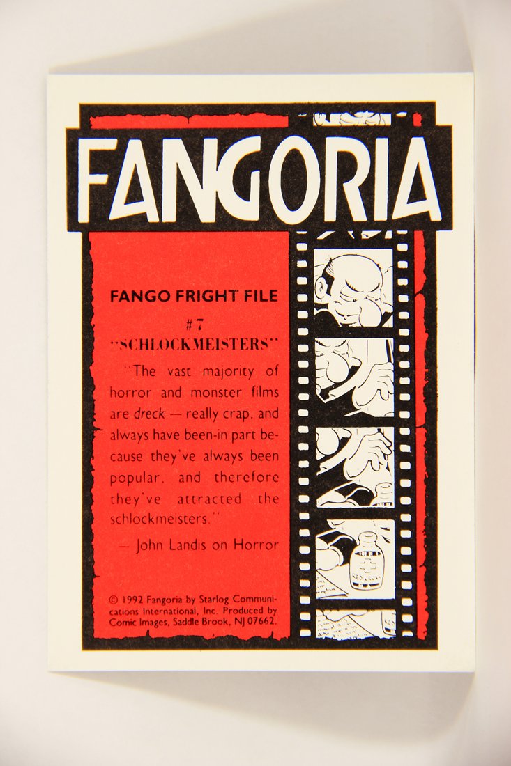 Fangoria Magazine Cover 1992 Trading Card #7 Schlockmeisters - Torture Movie ENG L007485
