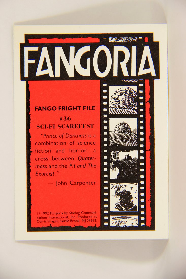 Fangoria Magazine Cover 1992 Trading Card #36 Sci-Fi Scarefest - Prince Of Darkness ENG L007514