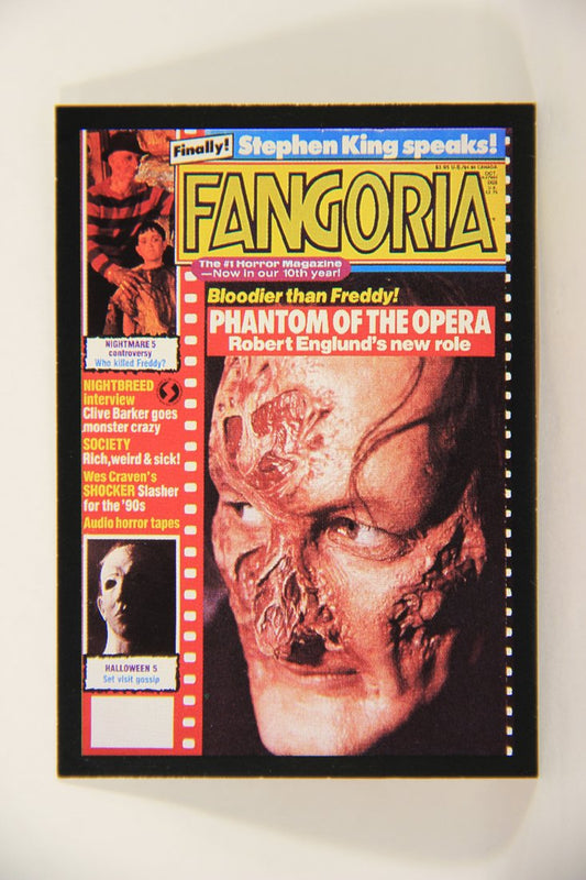 Fangoria Magazine Cover 1992 Trading Card #56 The Show Might Go On - Phantom Of The Opera L007534