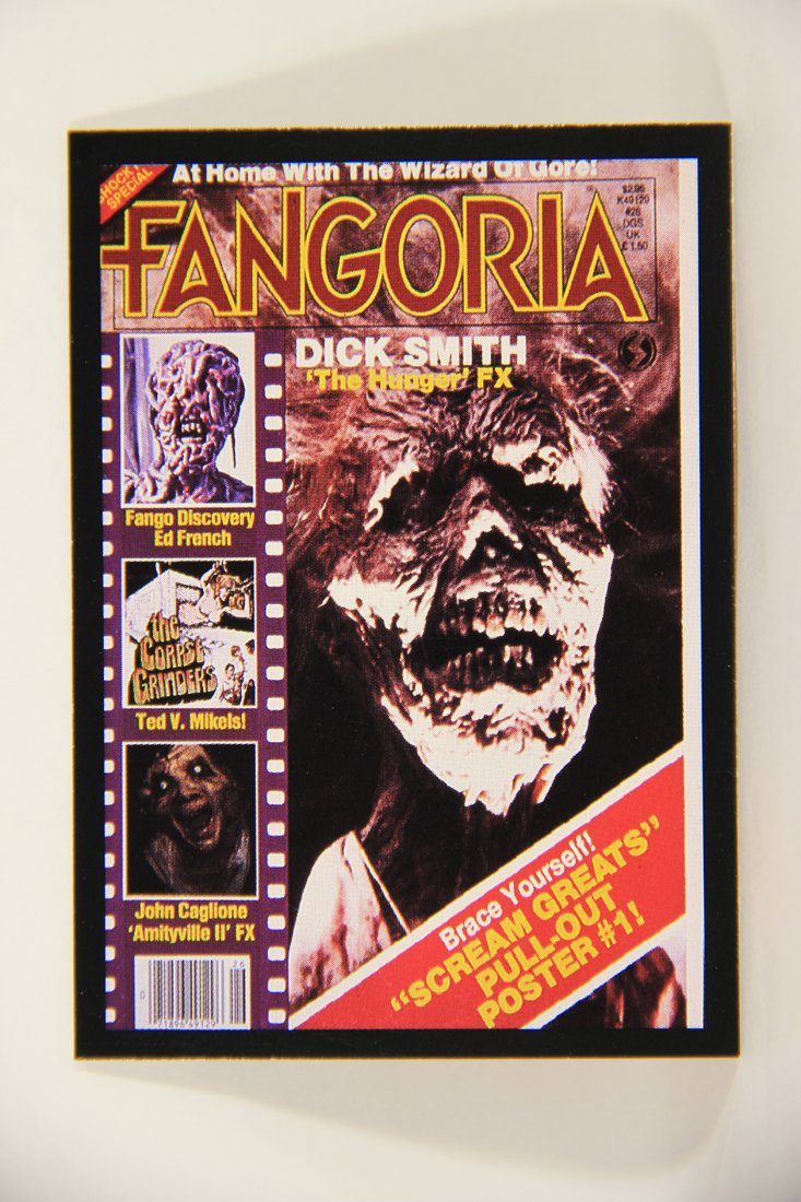 Fangoria Magazine Cover 1992 Trading Card #65 Terror Trivia 3-D - The Hunger Movie ENG L007543