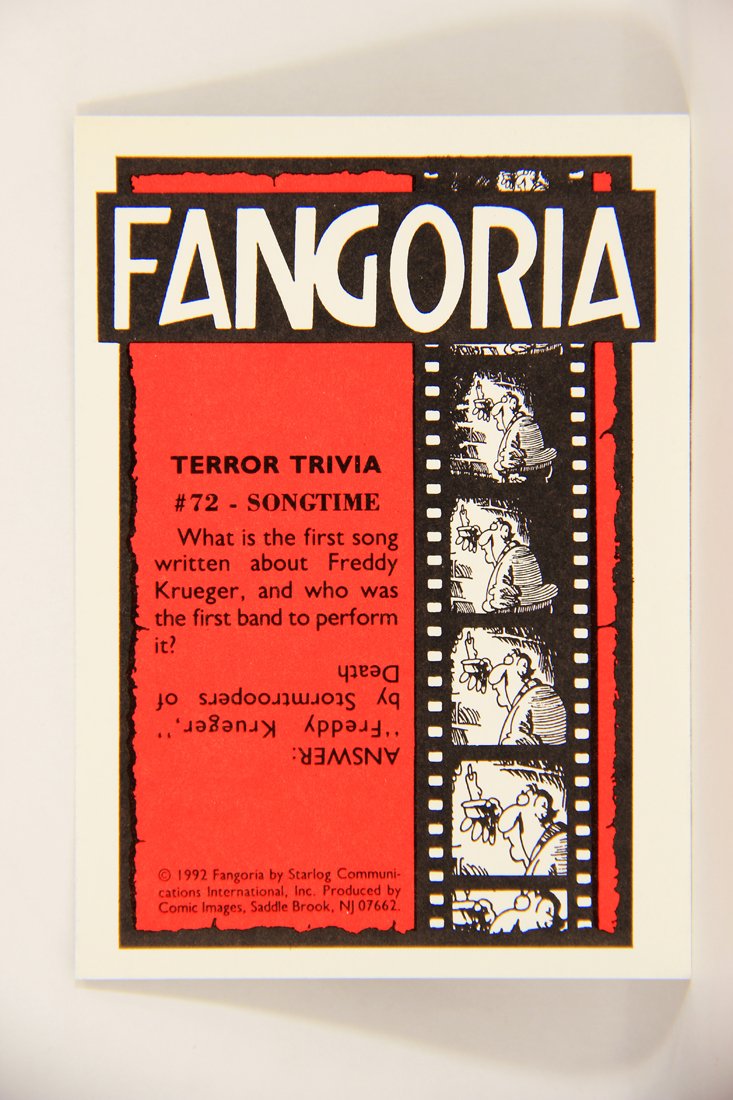 Fangoria Magazine Cover 1992 Trading Card #72 Songtime - Horror Show Movie ENG L007550