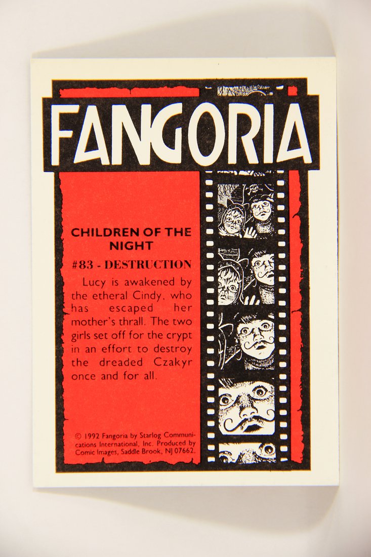 Fangoria Magazine Cover 1992 Trading Card #83 Destruction - Children Of The Night ENG L007561