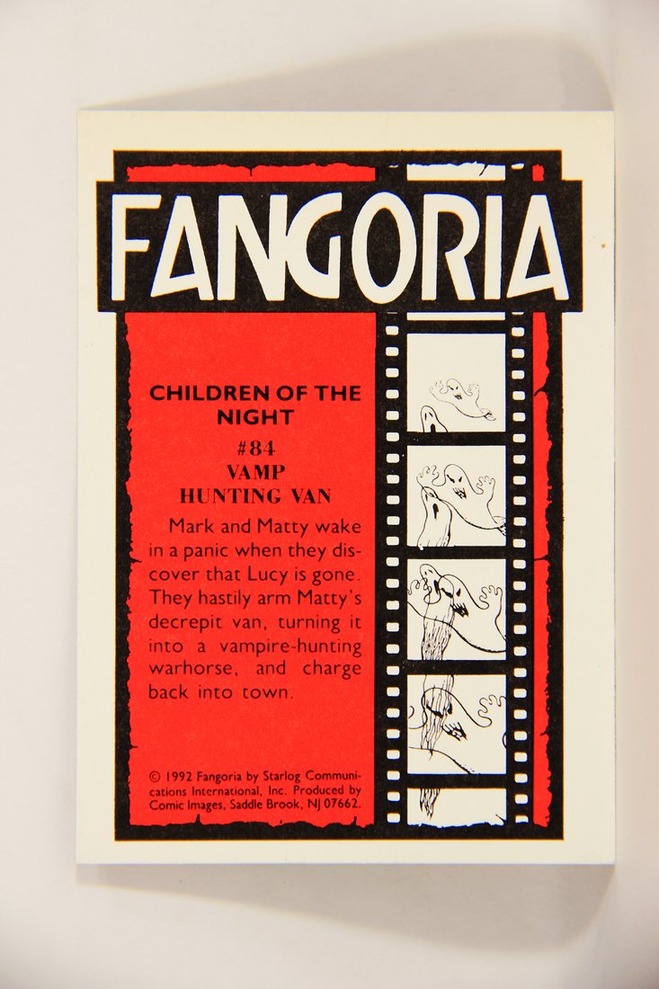 Fangoria Magazine Cover 1992 Trading Card #84 Vamp Hunting Van - Children Of The Night ENG L007562