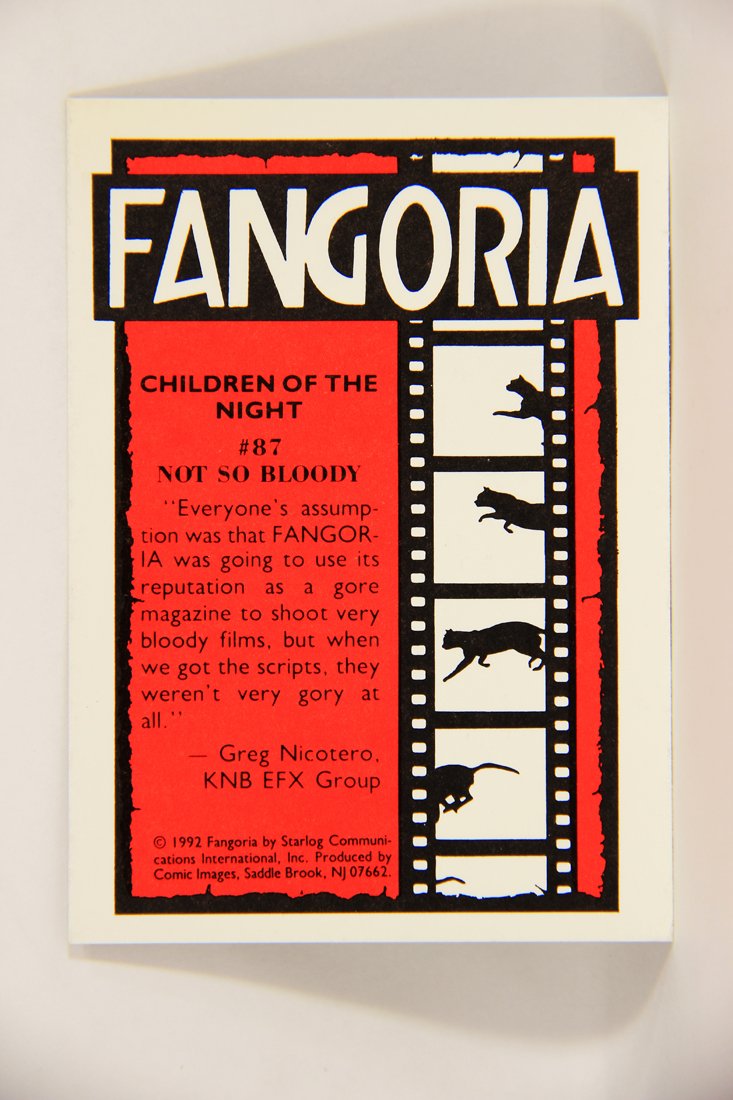 Fangoria Magazine Cover 1992 Trading Card #87 Not So Bloody - Children Of The Night ENG L007565