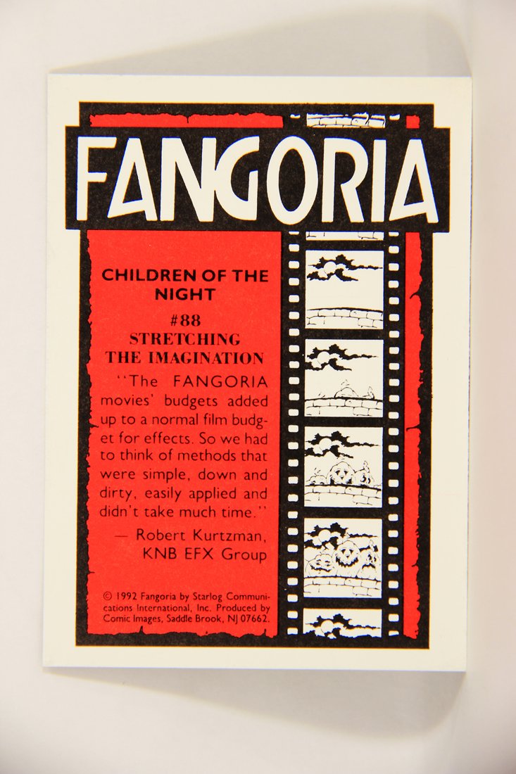 Fangoria Magazine Cover 1992 Trading Card #88 Stretching Imagination - Children Of The Night L007566