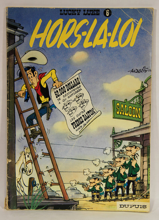 Lucky Luke No 6 Hors-La-Loi 1978 Dupuis French Comics BD Bande Dessinées L007837