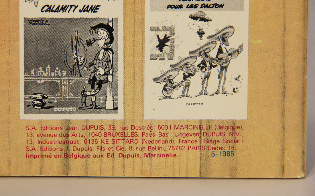 Lucky Luke No 25 La Ville Fantôme 1985 Dupuis French Comics BD L007845