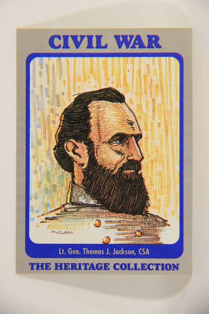 The Civil War Heritage Collection 1991 Trading Card #3 Lt. General Thomas Jonathan Jackson L007981