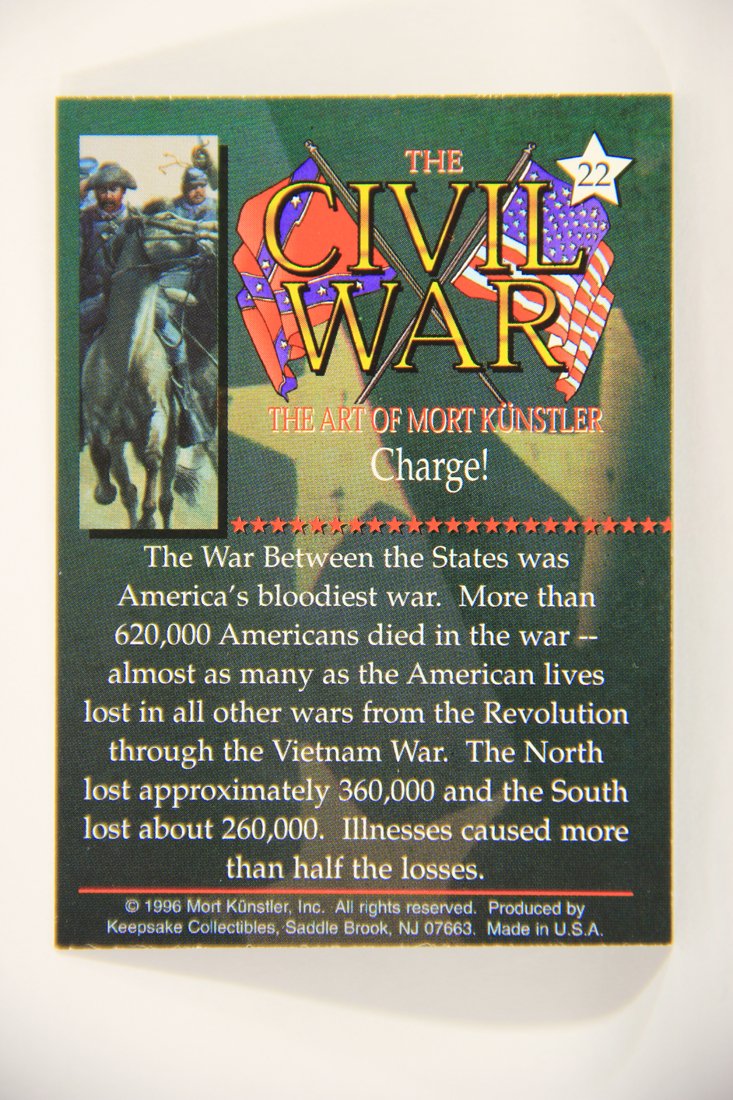 The Civil War The Art Of Mort Künstler 1996 Trading Card #22 Charge L008020
