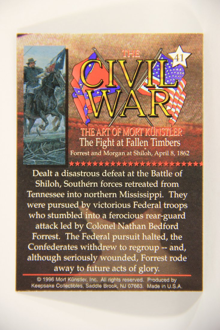 The Civil War The Art Of Mort Künstler 1996 Trading Card #41 The Fight At Fallen Timbers L008039