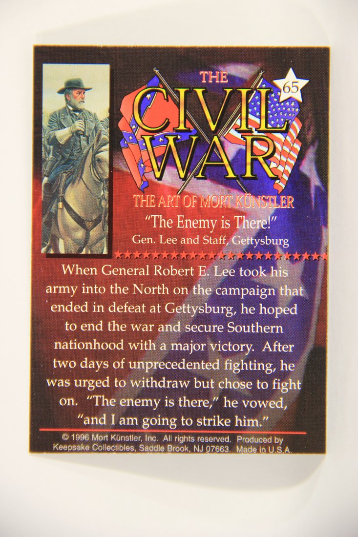 The Civil War The Art Of Mort Künstler 1996 Trading Card #65 The Enemy Is There L008063