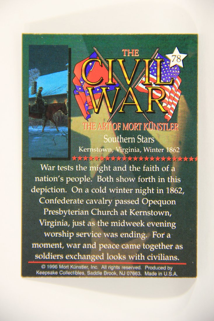 The Civil War The Art Of Mort Künstler 1996 Trading Card #78 Southern Stars L008076